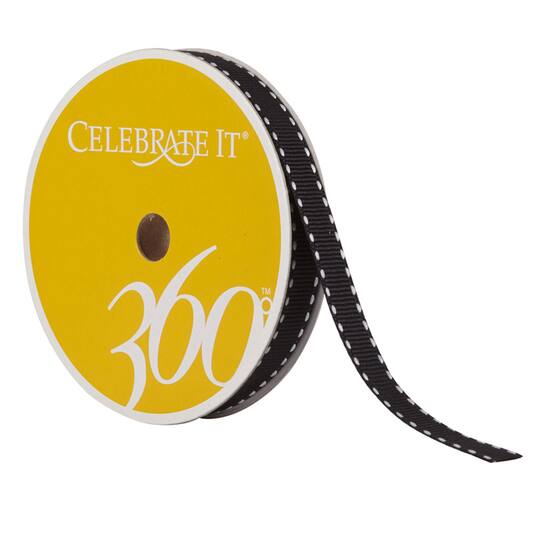 3/8" Grosgrain Side-Stitched Ribbon by Celebrate It® 360°™